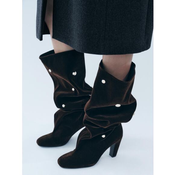 ZARA Knee-High Boots NWT - Picture 8 of 16